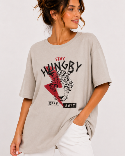 HUNGRY GRAPHIC T-SHIRT