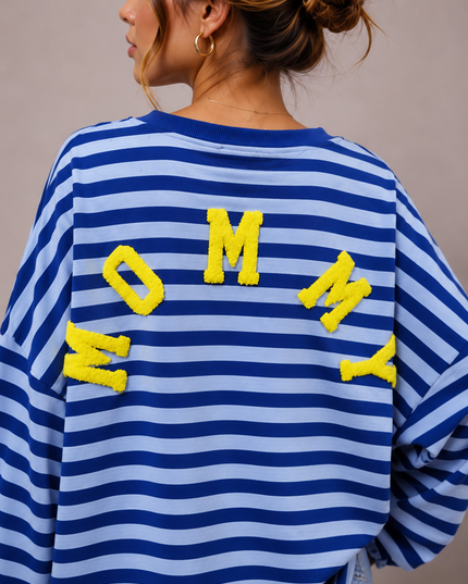 STRIPED MOMMY SWEATER