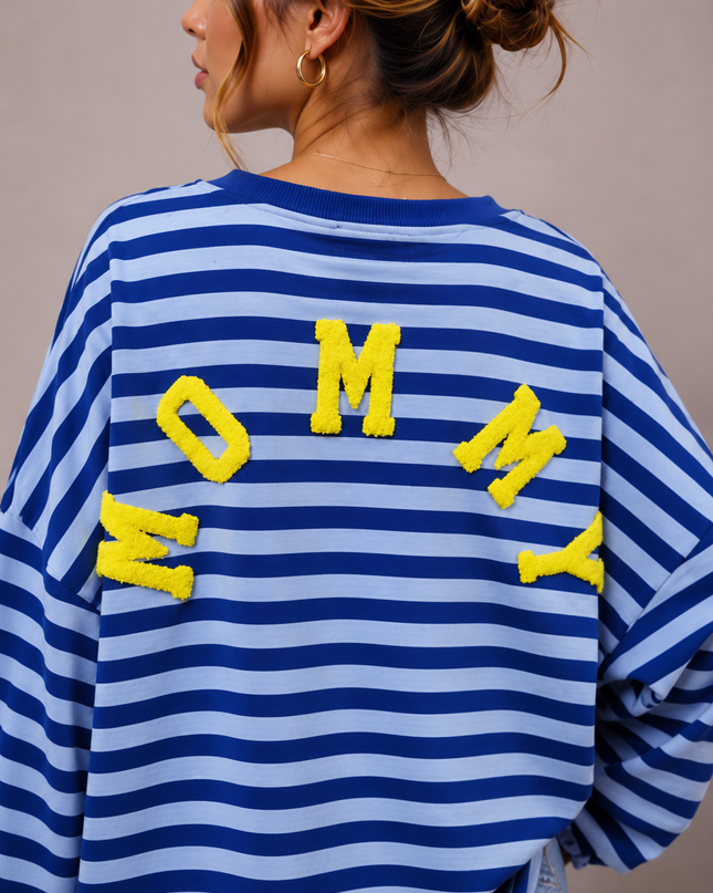 STRIPED MOMMY SWEATER