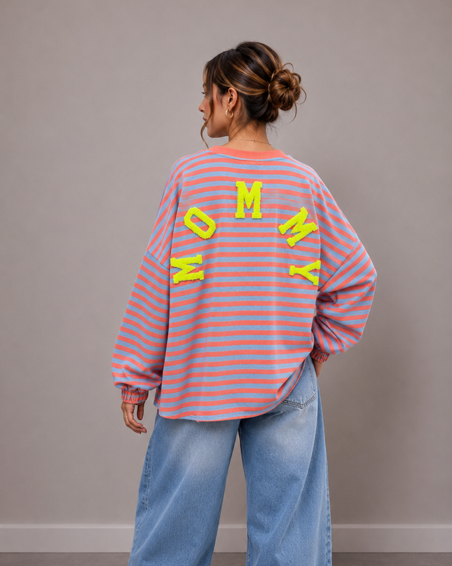 STRIPED MOMMY SWEATER