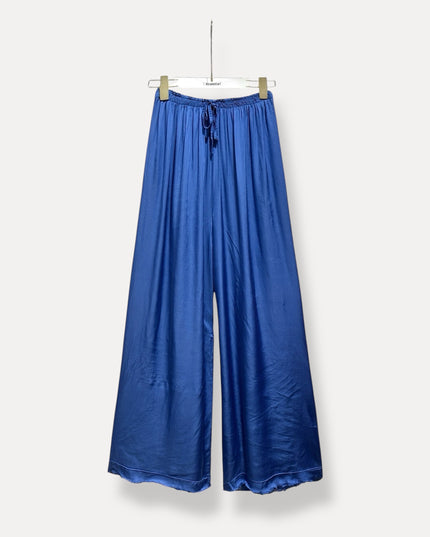 Zijde Broek | kobalt