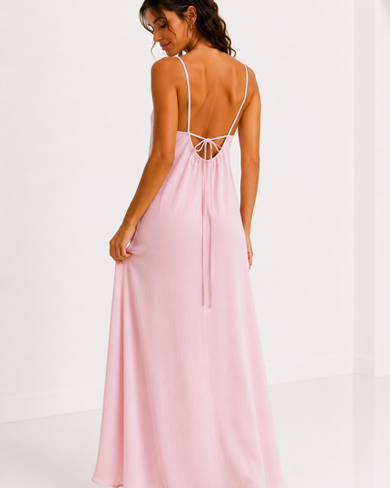 TIE BACK MAXI JURK