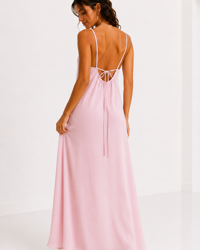 TIE BACK MAXI JURK