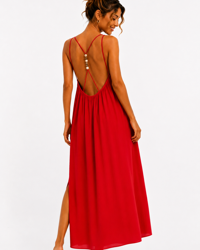 PEARL BACK MAXI JURK