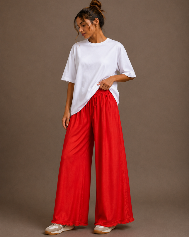 SATIN LOOSE PANTS
