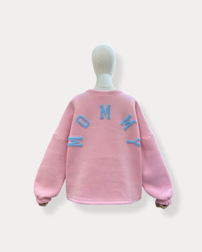 Mommy Sweater | roze-blauw