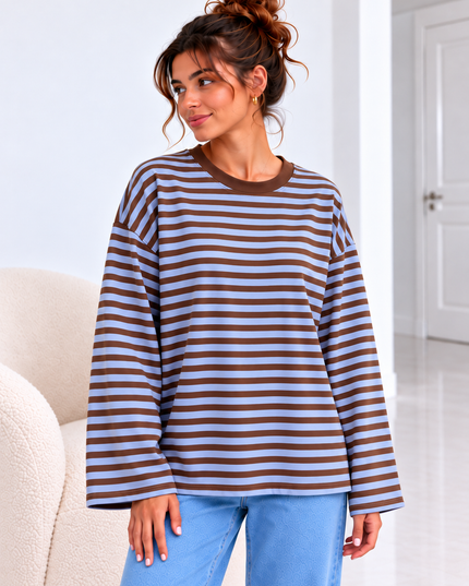 LOU BLOUSE BLAUW