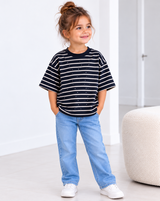 MINI SHIRT STRIPE & SHINE