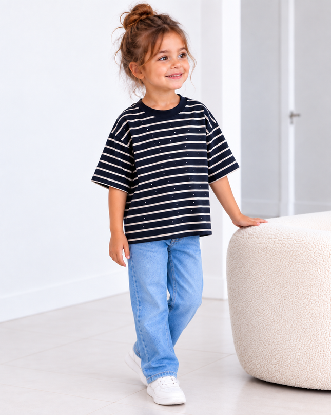 MINI SHIRT STRIPE & SHINE