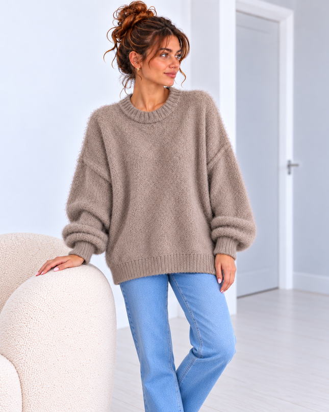 SOFT OVERSIZED KNIT BEIGE