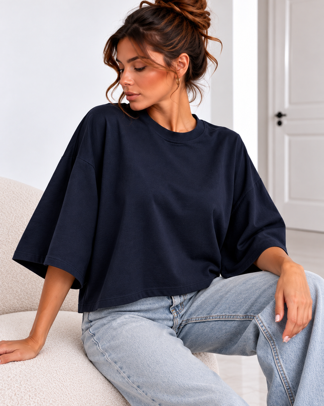 MILA OVERSIZED SHIRT NAVY