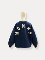 Mommy Sweater | navy-white