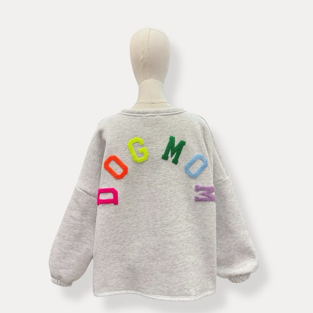 Dogmom Sweater | grijs-multi