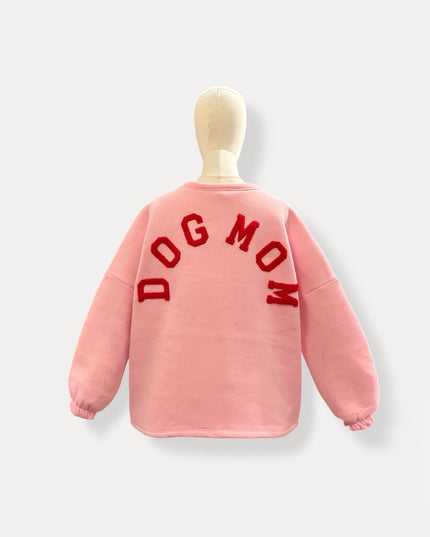 Dogmom Sweater | roze-rood
