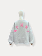 Mommy Sweater | grijs-roze