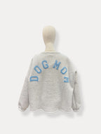 Dogmom Sweater | grijs-blauw