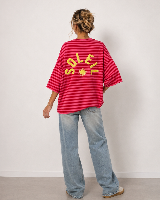 STRIPED SOLEIL T-SHIRT