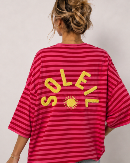 STRIPED SOLEIL T-SHIRT