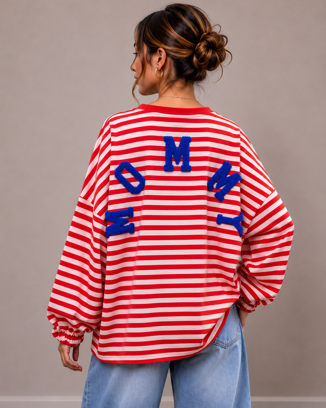 STRIPED MOMMY SWEATER