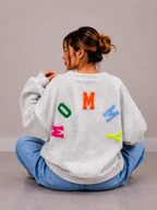 Mommy Sweater | grijs-multi