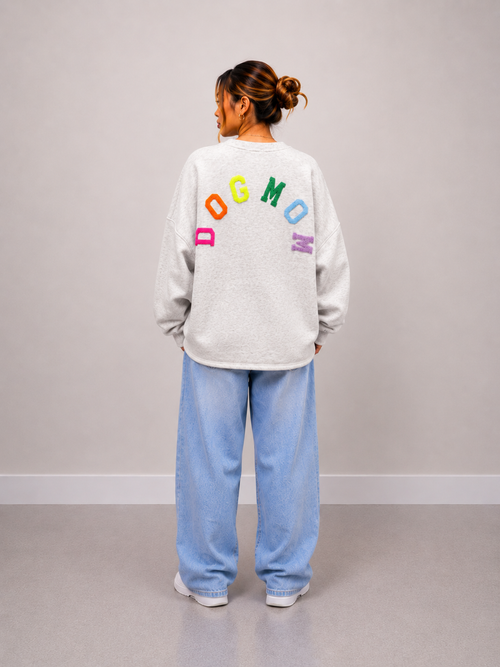 Dogmom Sweater | grijs-multi