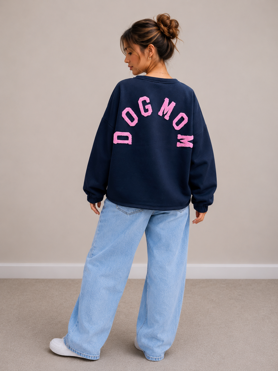 Dogmom Sweater | marine-roze