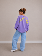 Teacher Sweater | paars-geel