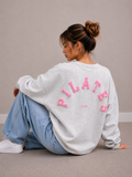 Pilates Sweater | grijs-roze