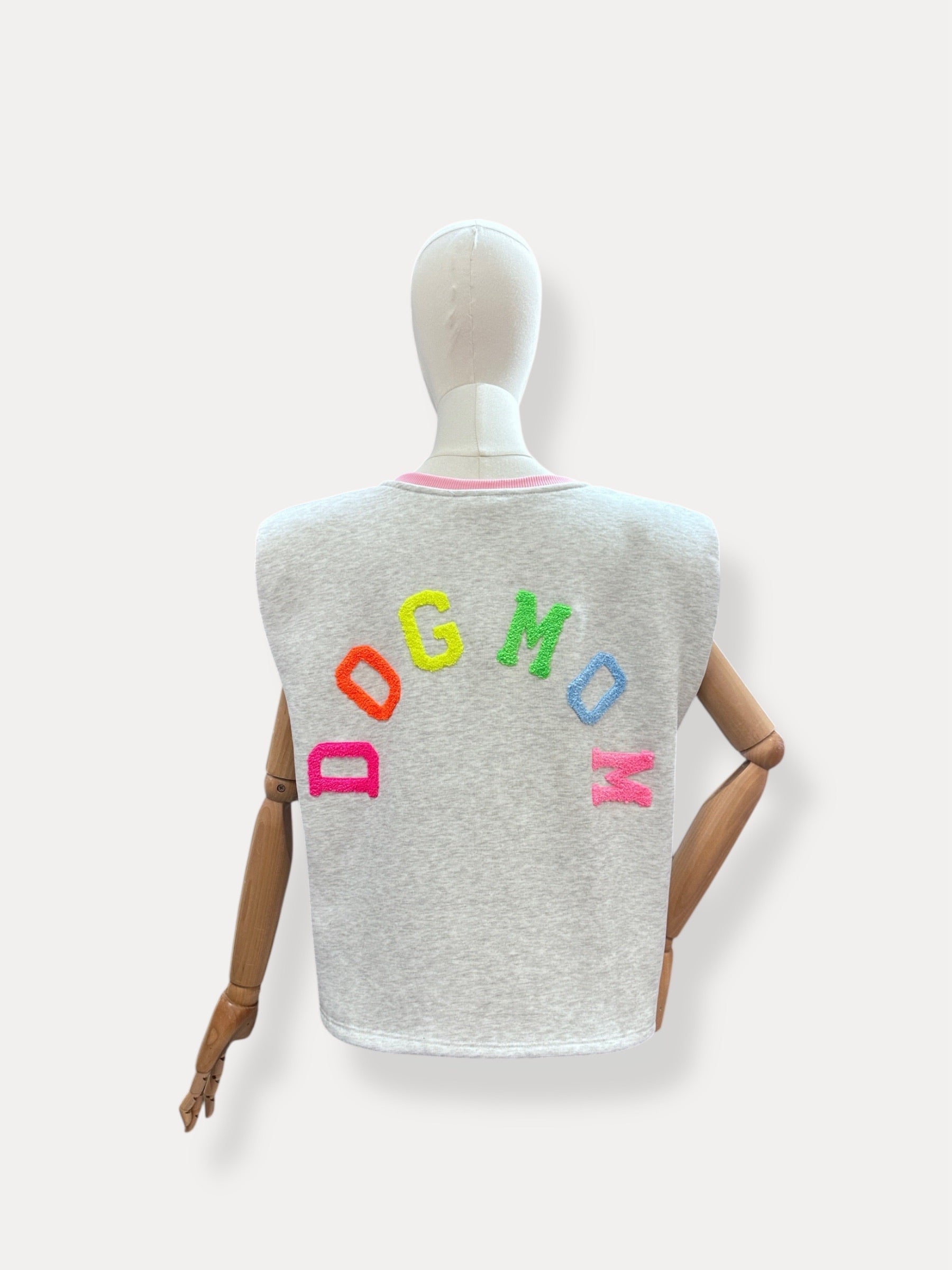 Dogmom shirt | grijs-multi