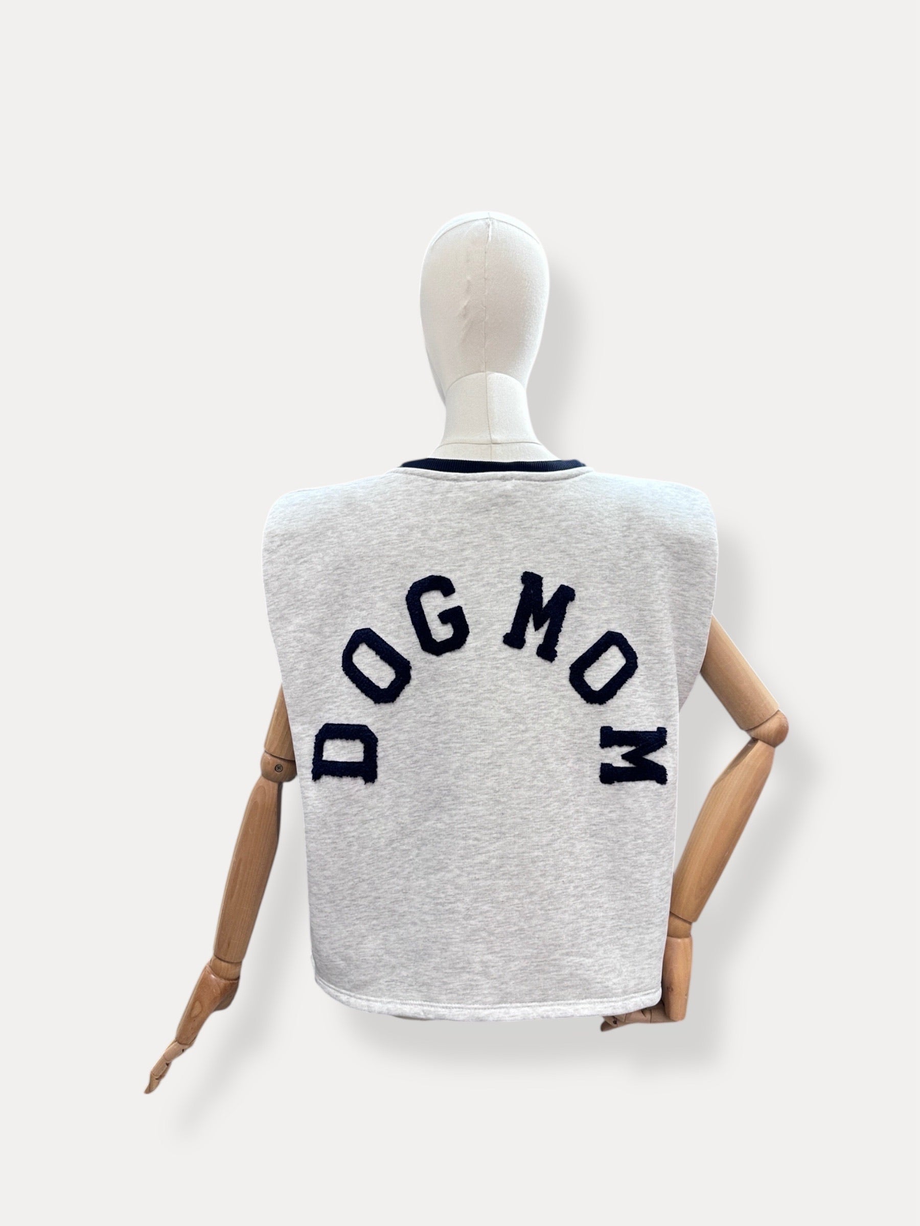 Dogmom Shirt | grijs-zwart