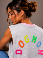 Dogmom shirt | grijs-multi