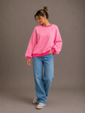 Fluo Sweater | roze-fuchsia