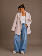 Classy oversized blazer | purple