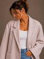 Classy oversized blazer | purple