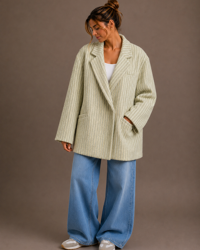 OVERSIZED LUREX BLAZER