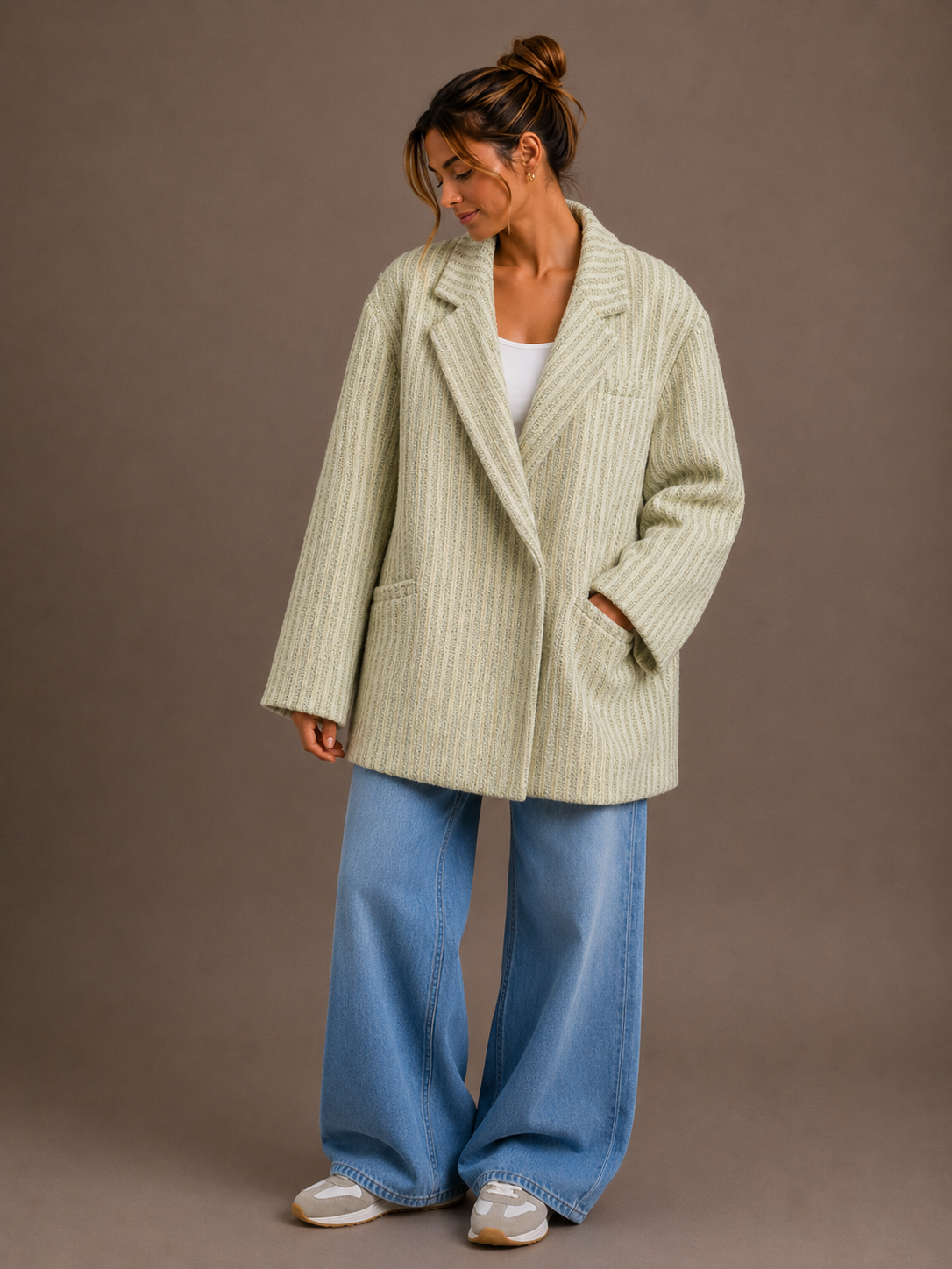 Classy oversized bazer | groen