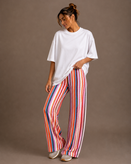 STRIPED MULTICOLOR PANTS