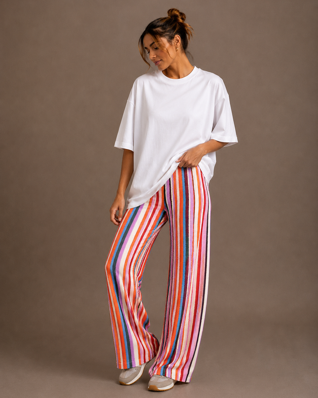 STRIPED MULTICOLOR PANTS
