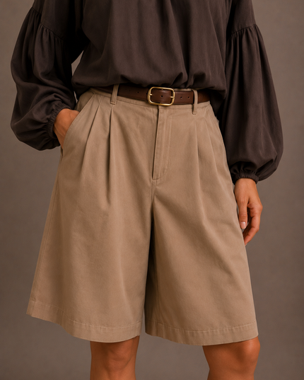 LOOSE COTTON SHORT