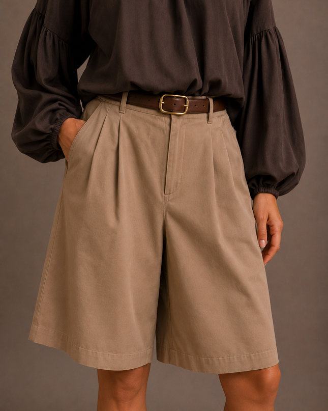 LOOSE COTTON SHORT