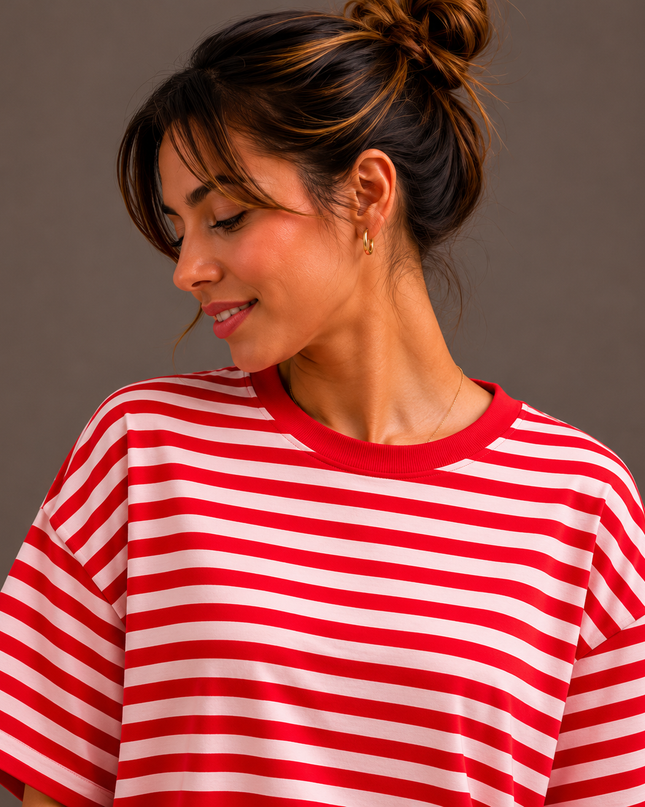 OVERSIZED STRIPED T-SHIRT