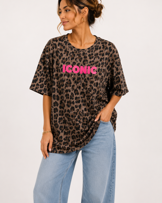 ICONIC LEOPARD T-SHIRT
