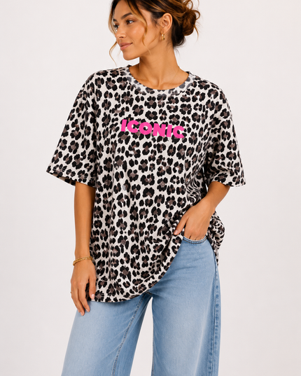 ICONIC LEOPARD T-SHIRT