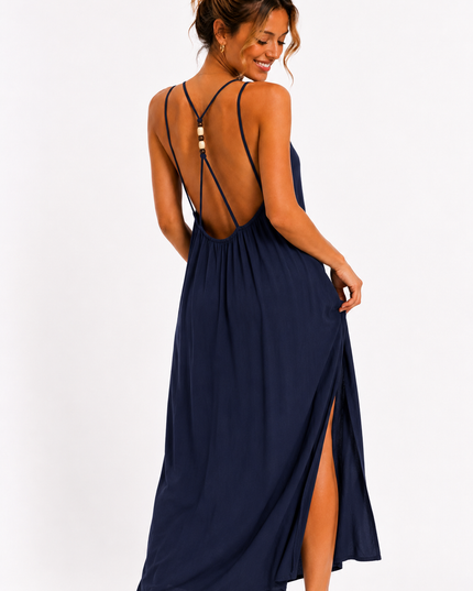 PEARL BACK MAXI JURK