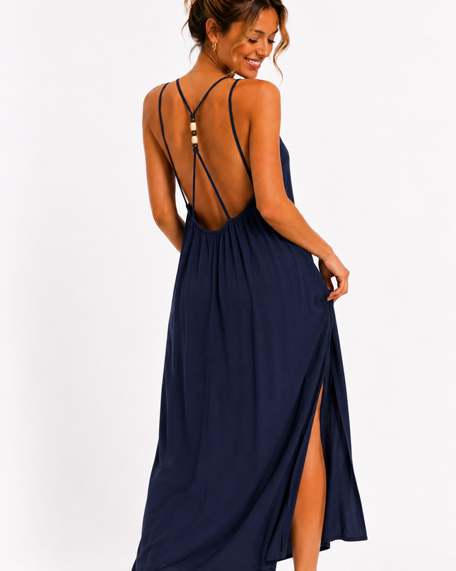 PEARL BACK MAXI JURK