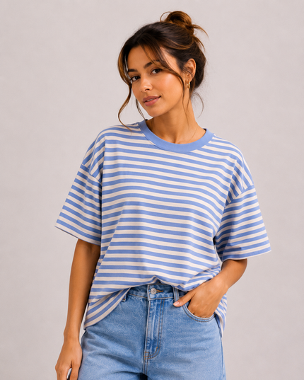 OVERSIZED STRIPED T-SHIRT