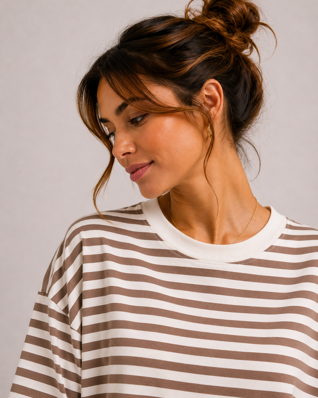 OVERSIZED STRIPED T-SHIRT