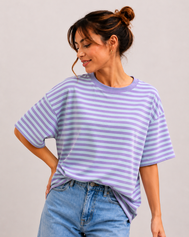 OVERSIZED STRIPED T-SHIRT
