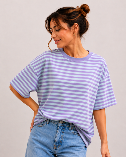 OVERSIZED STRIPED T-SHIRT