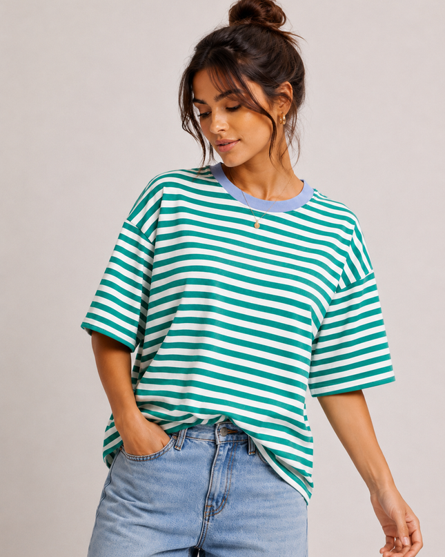 OVERSIZED STRIPED T-SHIRT